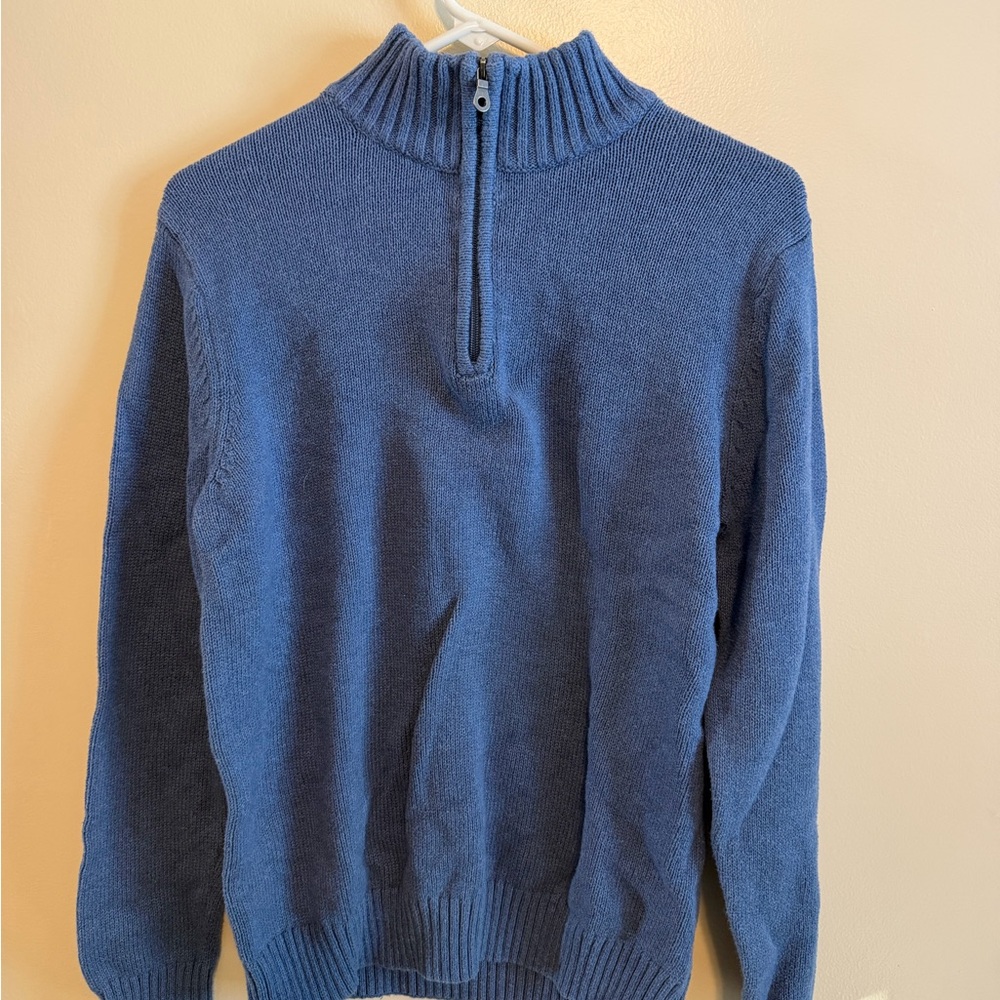 Croft & Barrow Men's Zip-Up Sweater in Blue
